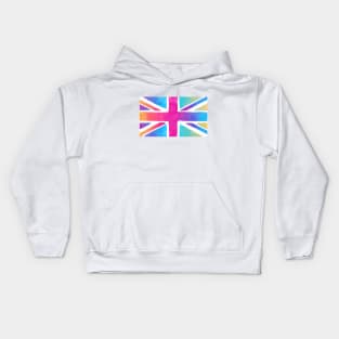 Colorful Union Jack flag Kids Hoodie